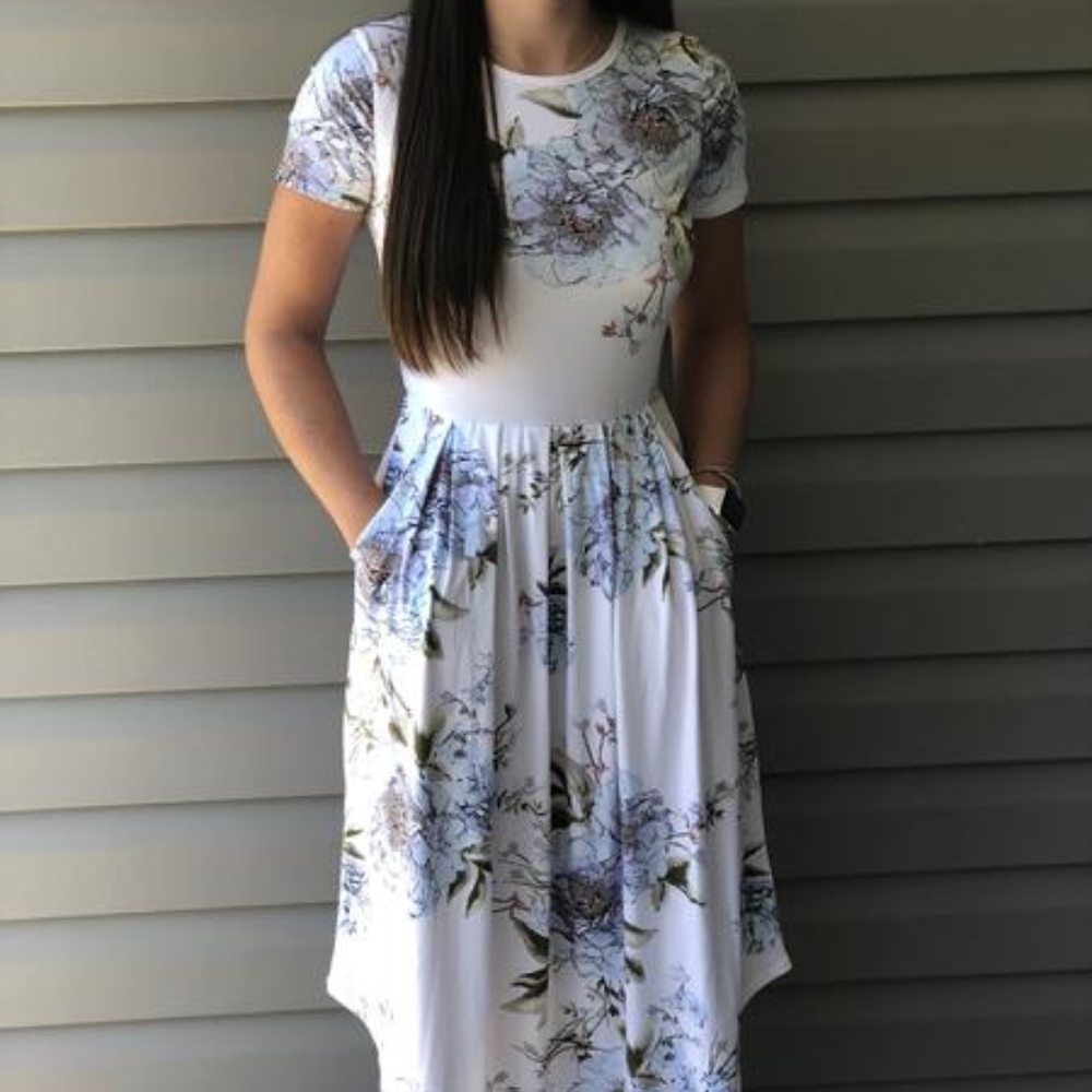 Cora Floral Midi Dress